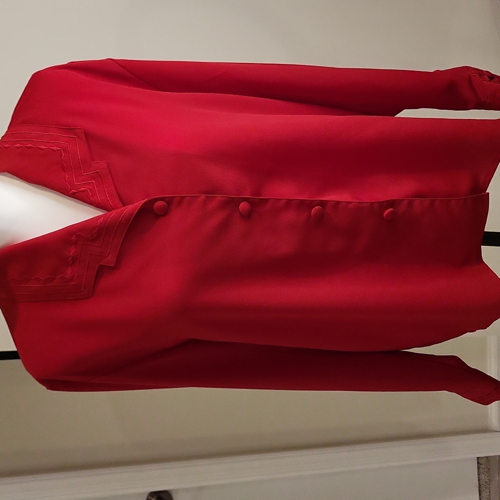 Karen Scott red blouse - Size 12